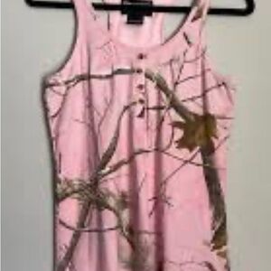 Pink Camouflage Tank Top